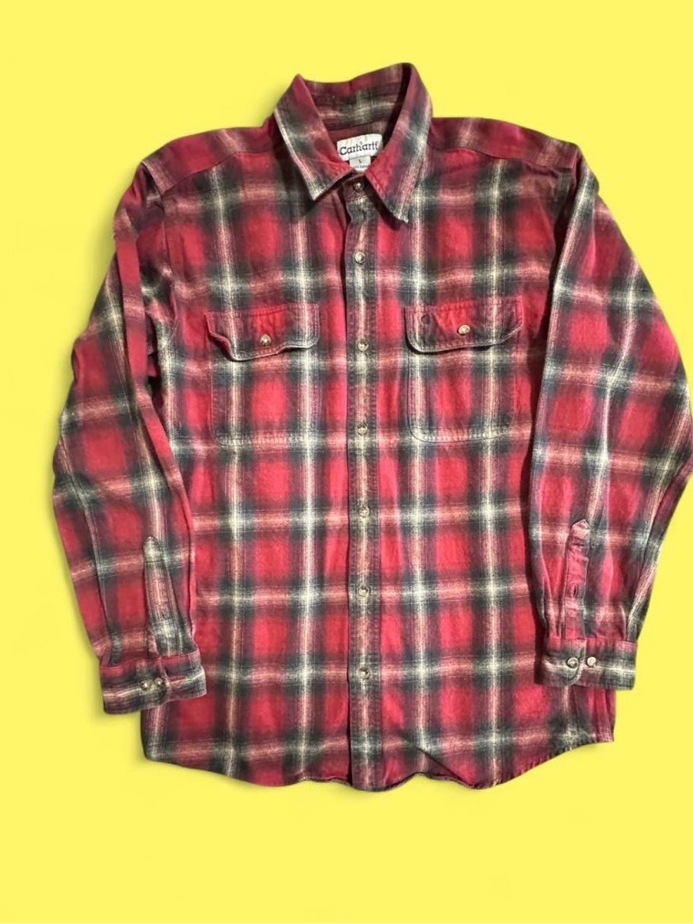 Carhartt Plaid Flannel Button Up Shirt